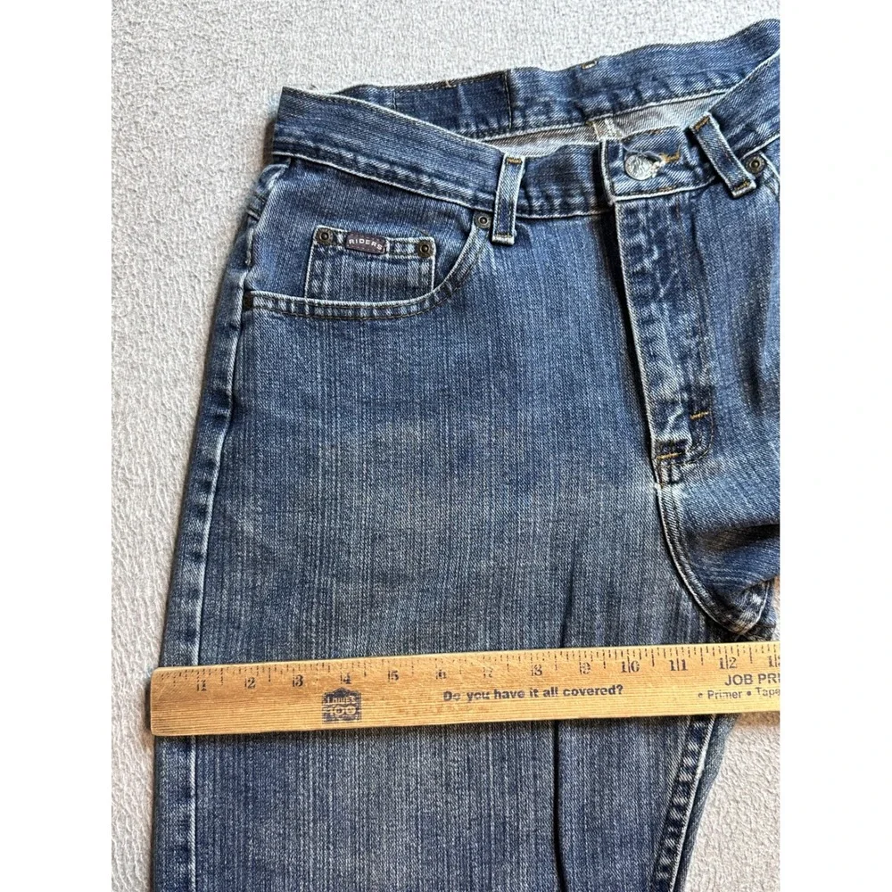 Vintage‎ Riders by Lee Straight Leg Jeans Womens 12L Medium Wash Blue Denim 90s